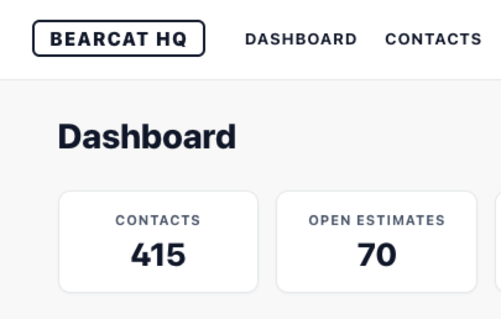 Bearcat HQ — main screenshot